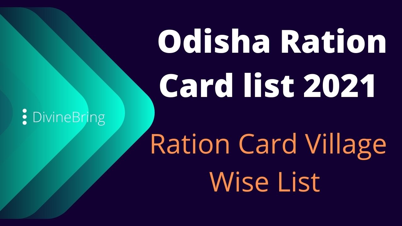 Odisha Ration Card list 2021