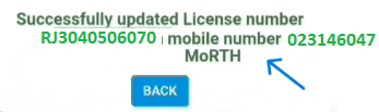 DL Mobile Number Update