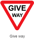 Give Way Sign का क्या मतलब होता है?