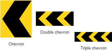 शेवरॉन सड़क संकेत चिन्ह - Meaning of Chevron Sign