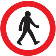 पैदल यात्रियों के लिए चिन्ह - Meaning of Pedestrian Road Signs