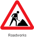 सड़क कार्य प्रगतिशील संकेत चिन्ह - Road Work Ahead Sign